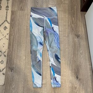 Athleta Elation Flare Pant in Blue and Gray